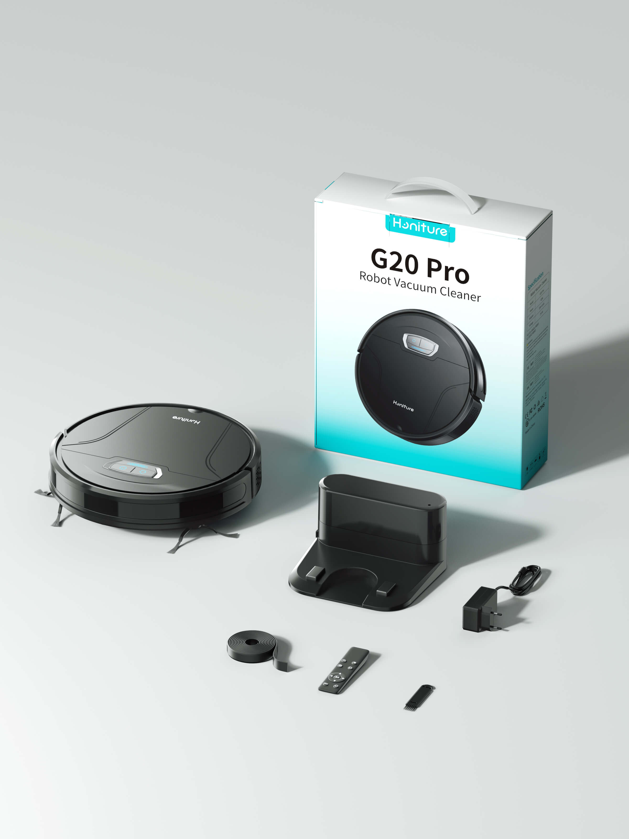 Honiture G20 Pro Robot Vacuum | 4500Pa Suction, 3-in-1, 180-Min Runtime