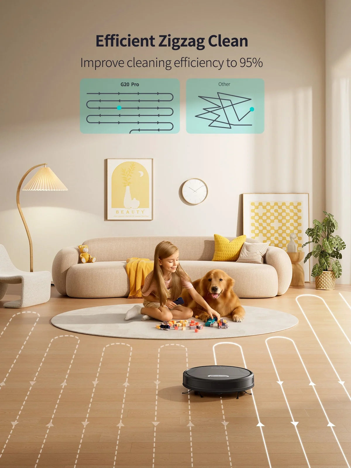 Honiture G20 Pro Robot Vacuum | 4500Pa Suction, 3-in-1, 180-Min Runtime