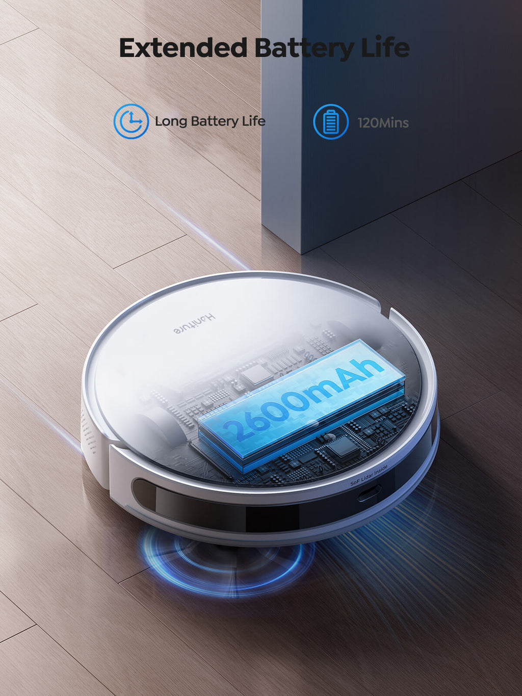 Honiture T10 Robot Vacuum | LiDAR Navigation, 3-in-1, Ultra-Slim Design