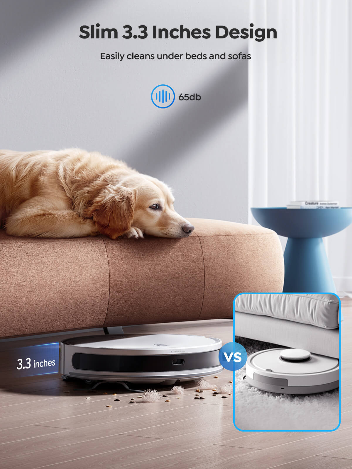 Honiture T10 Robot Vacuum | LiDAR Navigation, 3-in-1, Ultra-Slim Design