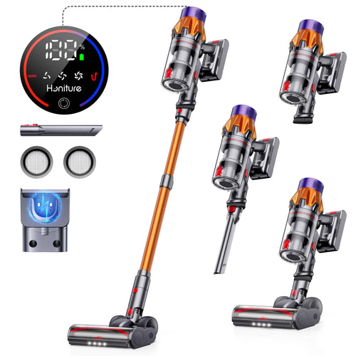 Honiture X7 Cordless Vacuum | 45KPa Suction, 60-Min Runtime, HEPA Filter